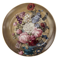 Clayre &amp; Eef   | Servies Dinerbord Bruin &oslash; 26x2 cm | 6CE1287