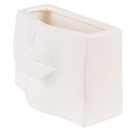 Clayre &amp; Eef   | Bloempot Binnen Wit 17x7x11 cm | 6CE1526