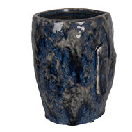 Clayre &amp; Eef   | Bloempot Binnen Blauw 13x15x17 cm | 6CE1572M