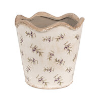 Clayre &amp; Eef   | Bloempot Binnen Beige &oslash; 19x18 cm | 6CE1672L