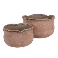 Clayre &amp; Eef   | Bloempot Binnen Roze &oslash; 15x9 cm | 6CE1717P