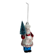 Clayre &amp; Eef   | Decoratie Hanger Kerstman Rood, Blauw 9x5x16 cm | 6GL3326