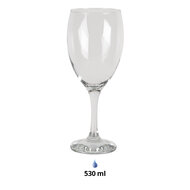 Clayre &amp; Eef   | Wijnglas Transparant &oslash; 9x23 cm / 530 ml | 6GL3424