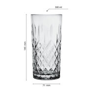 Clayre &amp; Eef   | Waterglas Grijs 300 ml | 6GL3470