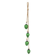 Clayre &amp; Eef   | Decoratie Hanger Groen, Bruin 7x5x67 cm | 6GL3708