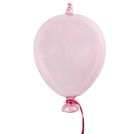 Clayre &amp; Eef   | Decoratie hanger ballon Roze &oslash; 14x21 cm | 6GL4442