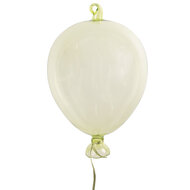 Clayre &amp; Eef   | Decoratie hanger ballon Groen &oslash; 14x21 cm | 6GL4443