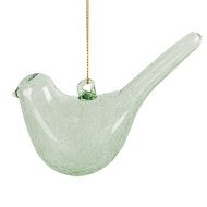 Clayre &amp; Eef   | Decoratie hanger vogel Groen 11x4x6 cm | 6GL4452