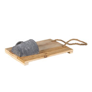 Clayre &amp; Eef   | Decoratie Broodplank met Vaas Bruin 18x11x28 cm | 6H2045