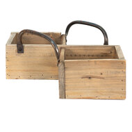 Clayre &amp; Eef   | Houten kistje Bruin 38x22x9 cm | 6H2196