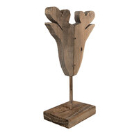 Clayre &amp; Eef   | Decoratie Figuur Rendier Bruin 16x8x25 cm | 6H2375