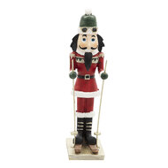 Clayre &amp; Eef   | Kerstdecoratie Beeld Notenkraker Rood 6x4x17 cm | 6PR3455