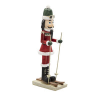 Clayre &amp; Eef   | Kerstdecoratie Beeld Notenkraker Rood 6x4x17 cm | 6PR3455