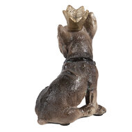 Clayre &amp; Eef   | Decoratie Beeld Hond Bruin 7x6x11 cm | 6PR3515