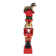 Clayre &amp; Eef   | Kerstdecoratie Notenkraker Rood 6x5x23 cm | 6PR3703