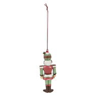 Clayre &amp; Eef   | Decoratie Hanger Notenkraker Rood Wit 5x3x12 cm | 6PR3997