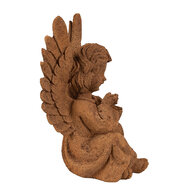 Clayre &amp; Eef   | Decoratie engel Bruin 11x9x15 cm | 6PR4074