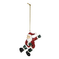 Clayre &amp; Eef   | Decoratie hanger kerstman Rood 5x5x8 cm | 6PR4927