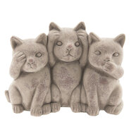 Clayre &amp; Eef   | Decoratie Kat Grijs 22x10x16 cm | 6TE0193