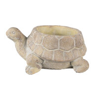 Clayre &amp; Eef   | Bloempot schildpad Binnen Beige 22x16x10 cm | 6TE0458