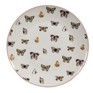 Clayre &amp; Eef   | Servies Dinerbord Wit Roze &oslash; 20x2 cm | BPDDP