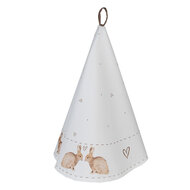 Clayre &amp; Eef   | Theedoek Beige Bruin &oslash; 80 cm | BSLC48