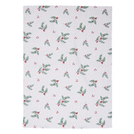 Clayre &amp; Eef   | Theedoek Wit, Rood, Groen 50x70 cm | HCH42