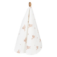 Clayre &amp; Eef   | Theedoek Beige Bruin &oslash; 80 cm | KCS48