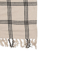 Clayre &amp; Eef   | Plaid Beige, Zwart 125x150 cm | KT060.134