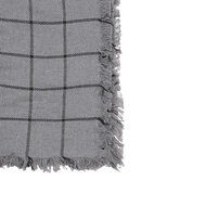 Clayre &amp; Eef   | Plaid Grijs Zwart 125x150 cm | KT060.136