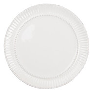 Clayre &amp; Eef   | Servies Dinerbord Wit &oslash; 27x2 cm | PLFP