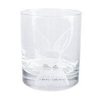 Clayre &amp; Eef   | Waterglas Transparant Wit &oslash; 7x9 cm / 300 ml | RAEGL0005