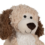 Clayre &amp; Eef   | Decoratie Knuffel Hond Beige Bruin 20x23x26 cm | TW0590M