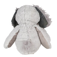 Clayre &amp; Eef   | Decoratie Knuffel Hond Grijs Wit 18x22x32 cm | TW0592