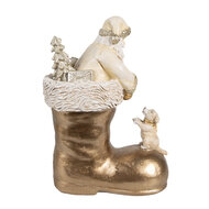 Clayre &amp; Eef   | Decoratie Kerstman in laars 12x7x16 cm | 6PR4167