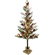 Dekoratief | Decoratieboom &#039;Canadian Berry&#039;, 60 LED, 150cm | A245006