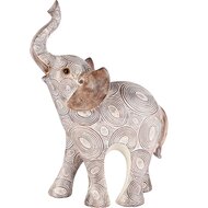 Dekoratief | Deco olifant &#039;Selly&#039;, naturel, resina, 20x9x29cm | A245934