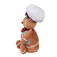 Clayre &amp; Eef   | Decoratie peperkoekpop Bruin Wit 19x14x35 cm | 65583