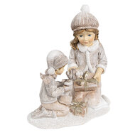 Clayre &amp; Eef   | Kerstdecoratie Kind Beige 13x7x15 cm | 6PR4163