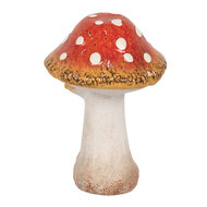 Clayre &amp; Eef   | Decoratie Paddenstoelen Rood Wit 14x11x17 cm | 6CE1751