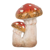 Clayre &amp; Eef   | Decoratie Paddenstoelen Rood Wit 8x8x12 cm | 6CE1752