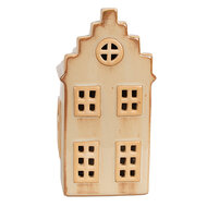 Clayre &amp; Eef   | Decoratie Huisje met LED Beige 8x7x16 cm | 6CE1844