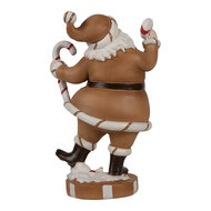 Clayre &amp; Eef   | Kerstdecoratie Kerstman Bruin 12x9x20 cm | 6PR4276