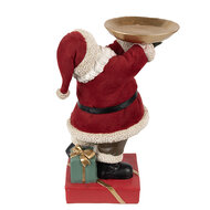 Clayre &amp; Eef   | Kerstdecoratie Kerstman Rood 17x13x26 cm | 6PR4300