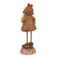 Clayre &amp; Eef   | Decoratie peperkoekpop Bruin 7x7x18 cm | 6PR4274