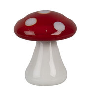 Clayre &amp; Eef   | Decoratie Paddenstoel Rood Wit &oslash; 3x3 cm | 6GL4674