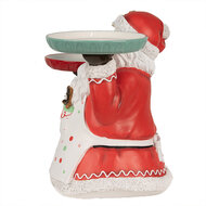 Clayre &amp; Eef   | Kerstdecoratie Beeld Kerstman Rood Wit 55x33x44 cm | 6PR4248