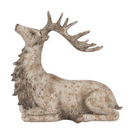 Clayre &amp; Eef   | Decoratie hert Bruin 29x15x27 cm | 6PR4287