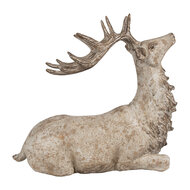 Clayre &amp; Eef   | Decoratie hert Bruin 29x15x27 cm | 6PR4287