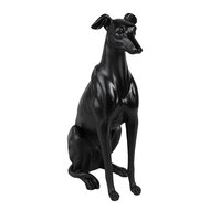 Clayre &amp; Eef   | Decoratie Beeld Hond Zwart 20x10x30 cm | 6PR5069